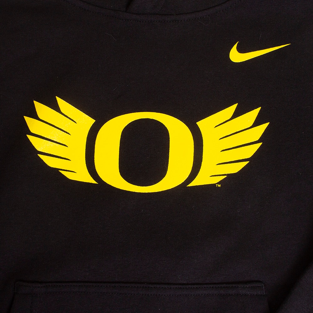 O Wings, Nike, Black, Hoodie, Kids, Youth, Sweatshirt, Pullover, 512620